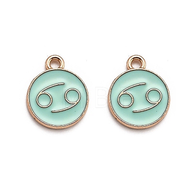 Alloy Enamel Pendants ENAM-S124-01A-15D-1