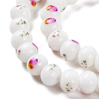 Printing Glass Beads for Necklaces Bracelets Making GLAA-B020-03A-05-1