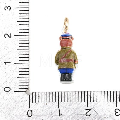 304 Stainless Steel Enamel Pendants LS-STAS-F358-01G-02-1
