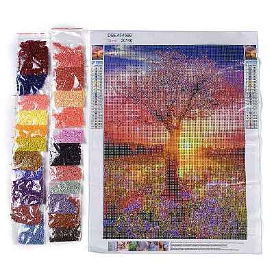 DIY Diamond Painting Kit AJEW-C037-01H-1