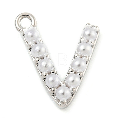 Plastic Imitation Pearl Pendants KK-P230-17P-V-1