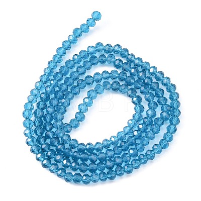 Transparent Glass Beads Strands X-GLAA-R135-2mm-19-1