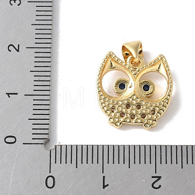 Brass Micro Pave Cubic Zirconia Pendants KK-A252-23G-1