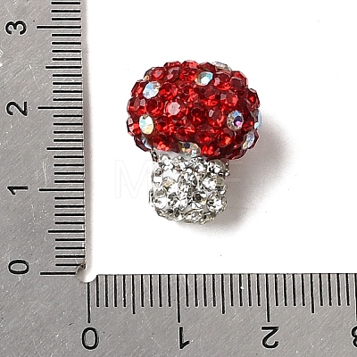 Handmade Polymer Clay Rhinestone Beads CLAY-Z005-01B-1