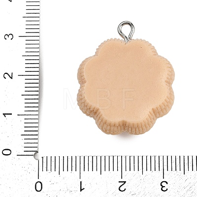 Opaque Resin Pendants RESI-S016-01H-1