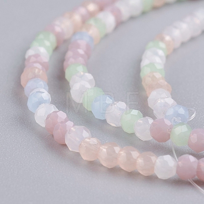 Faceted Glass Beads Strands X-GLAA-G074-A02-1