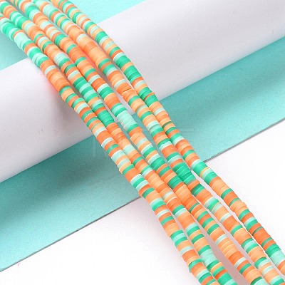 Handmade Polymer Clay Beads Strands CLAY-R089-3mm-013-1