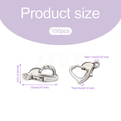Alloy Lobster Claw Clasps FIND-TAG0001-03P-1
