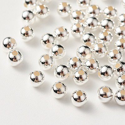 925 Sterling Silver Beads STER-S002-15-3mm-1