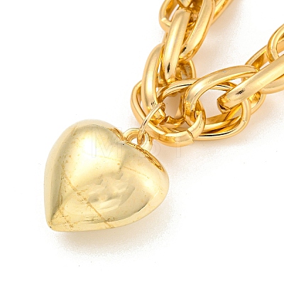 Heart Pendant Necklace NJEW-K261-03G-1