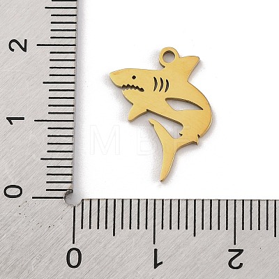 201 Stainless Steel Pendants STAS-U016-08G-02-1