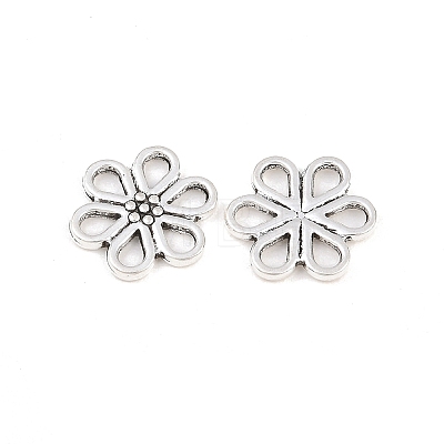 Tibetan Style Alloy Flower Charms PALLOY-A024-21AS-1