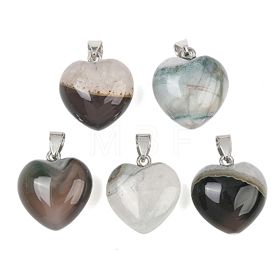 Natural Agate Pendants GG-K002-03B-1