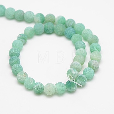 Natural Weathered Agate Beads Strands X-G-G589-8mm-08-1