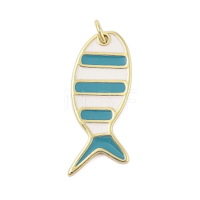 Rack Plating Brass Enamel Pendants KK-Z074-10G-01-1