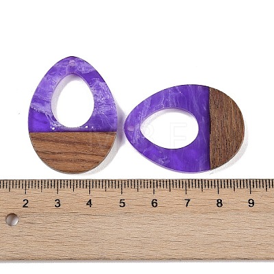 Resin & Wood Pendants WOOD-F015-17A-1