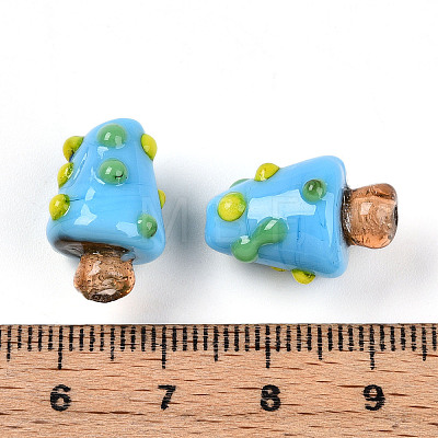 Handmade Lampwork Bumpy Beads X1-LAMP-T022-02A-03-1