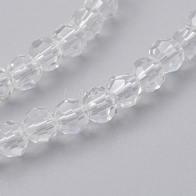 Imitation Austrian Crystal Bead Strands G-M181-4mm-01A-1