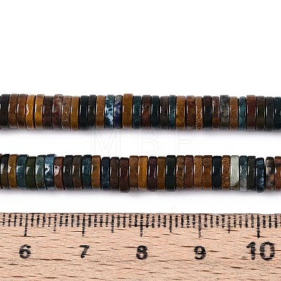 Natural Ocean Jasper Beads Strands G-T142-6mm-08-1