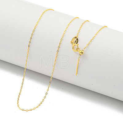 925 Sterling Silver Cable Chain Necklaces X-NJEW-C052-15G-1