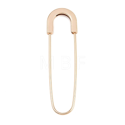 Alloy Extra Large Safety Pin Brooches PALLOY-P333-02G-1