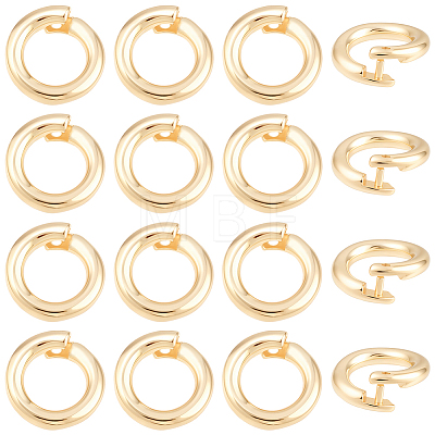 20Pcs Brass Open Jump Rings KK-BBC0023-10B-1