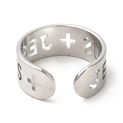 201 Stainless Steel Finger Ring RJEW-E063-04P-1