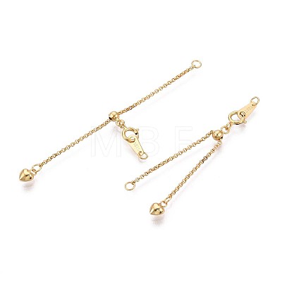 925 Sterling Silver Chain Extenders STER-T008-57G-1