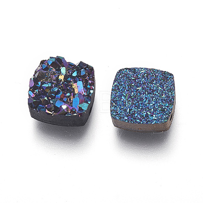 Imitation Druzy Gemstone Resin Beads X-RESI-L026-K-1