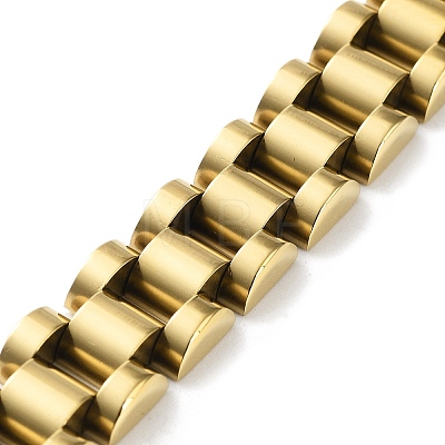 304 Stainless Steel Link Chain Bracelets BJEW-G685-02C-1