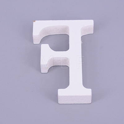 Wooden Letter Ornaments WOOD-WH0103-06F-1