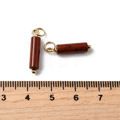 Natural Red Jasper Pendants STAS-C120-01G-10-1