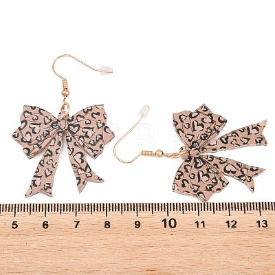 Teachers' Day Acrylic Dangle Earrings EJEW-I325-01G-01-1