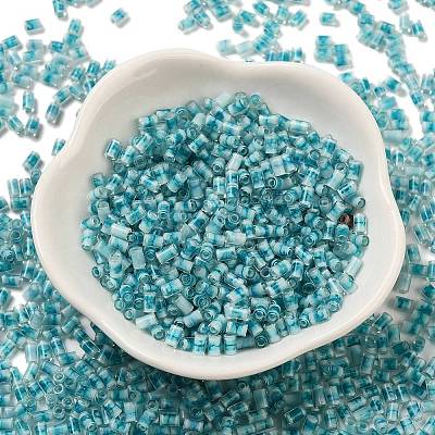 Two Tone Inside Colours Transparent Glass Seed Beads SEED-C004-05L-1