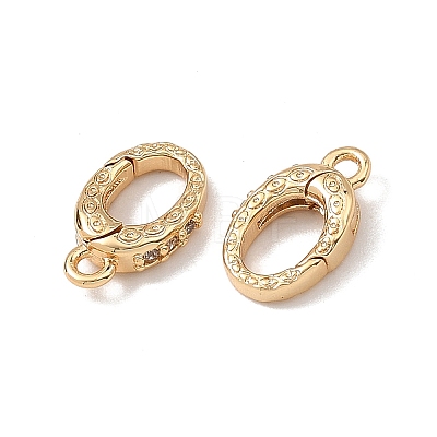 SHEGRACE Brass Micro Pave Clear Cubic Zirconia Spring Gate Rings XGRQ58425-760G-1