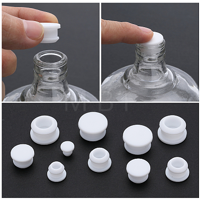 Gorgecraft 24Pcs 4 Style Silicone Bottle Seal Plug AJEW-GF0008-10B-02-1