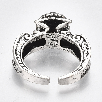 Alloy Cuff Finger Rings RJEW-T006-35D-1