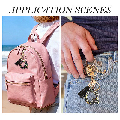 1Pc Resin Letter Keychains KEYC-TADJ0001-09Q-1