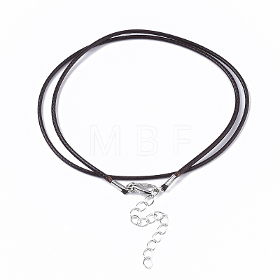 Waxed Cotton Cord Necklace Making MAK-S032-1.5mm-B02-1