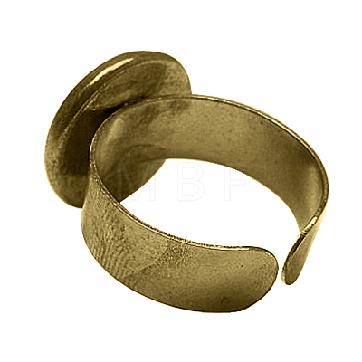 Antique Bronze Brass Finger Ring Shanks X-UNKW-C2902-AB-1