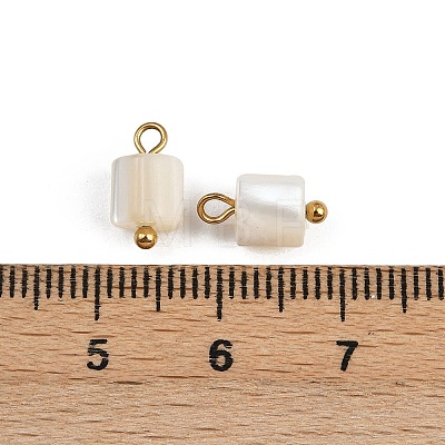 Natural Shell Column Charms X1-STAS-D378-32G-1