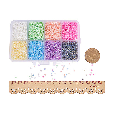 Mixed 12/0 Round Glass Seed Beads SEED-PH0006-2mm-03-1