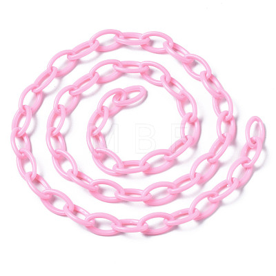 Handmade Opaque Acrylic Cable Chains KY-N014-001I-1
