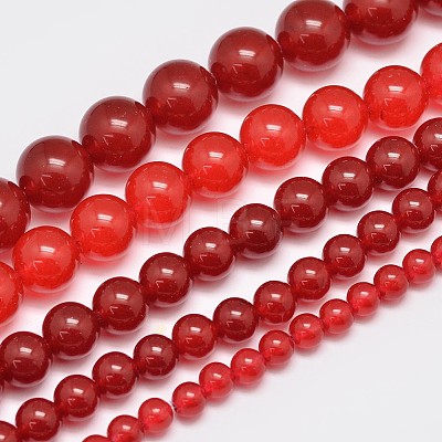 Natural & Dyed Malaysia Jade Bead Strands G-A146-8mm-A02-1