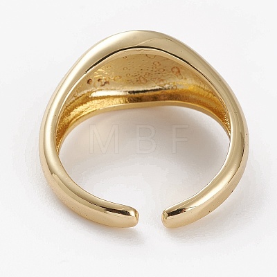 Brass Cuff Rings X-RJEW-C101-03G-1