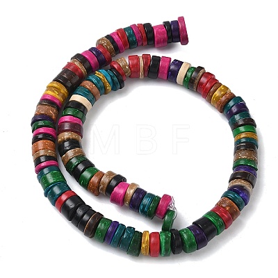 Natural Coconut Disc Bead Strands COCB-O002-02-1