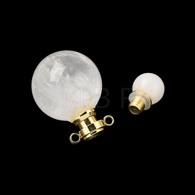 Natural Quartz Crystal Perfume Bottle Pendants GG-CBA7610-02G-06-1