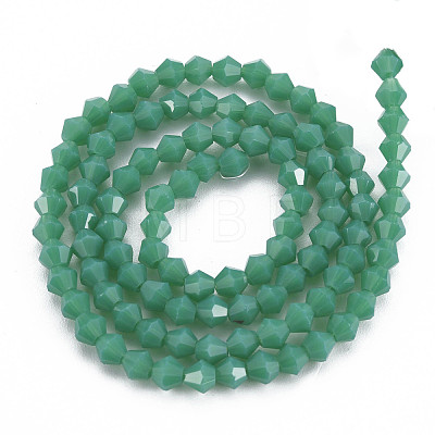 Opaque Solid Color Glass Beads Strands GLAA-Q080-4mm-B06-1
