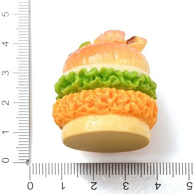 Opaque Resin Imitation Food Cabochons RESI-K029-06A-1