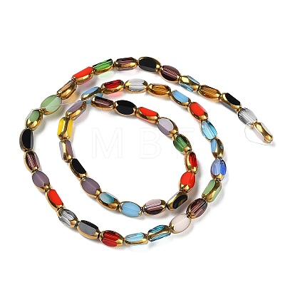 Electroplate Glass Beads Strands GLAA-K061-02-1